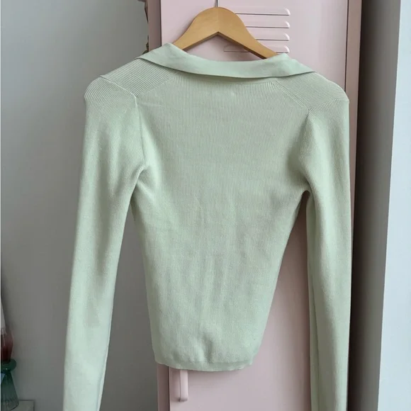 Wilfred Light Green Button Down Shirt - Picture 3 of 3